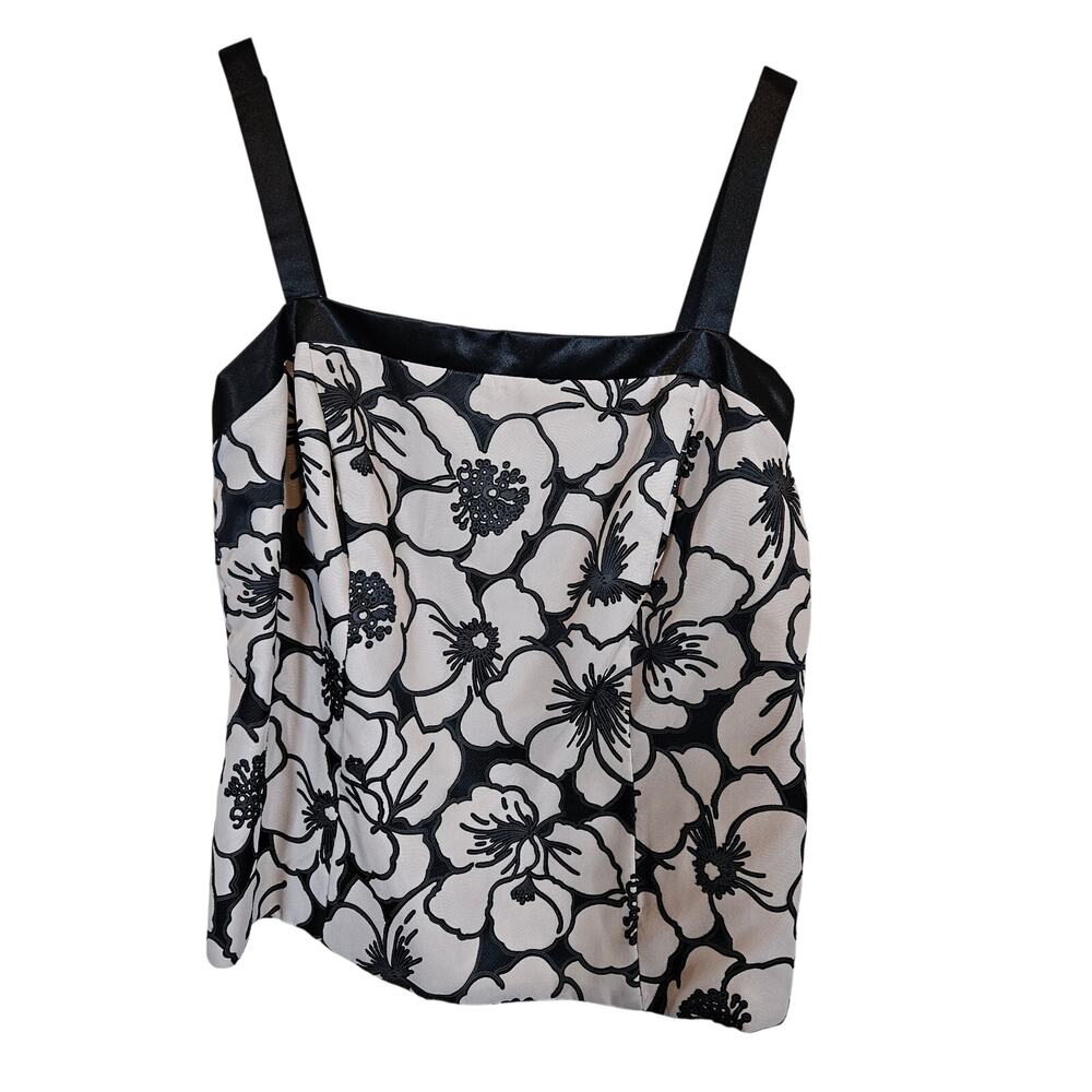 Evenings Floral Square Neckline Top Blouse Plus Size 2x Whimsy Goth Event